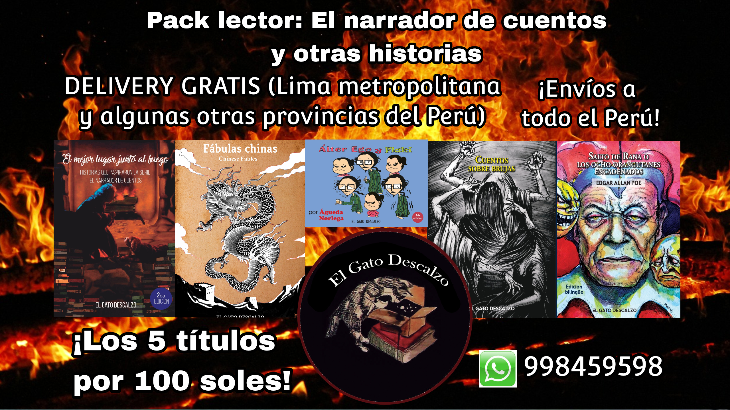 Pack lector: El narrador de cuentos y otras historias – El gato descalzo